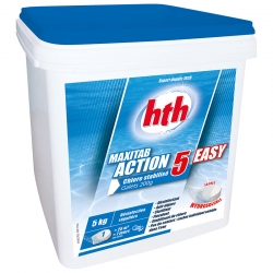 Chlore multifonction HTH Minitab Action 5 Pastilles 20 g (petites piscines)  - 1,2 kg