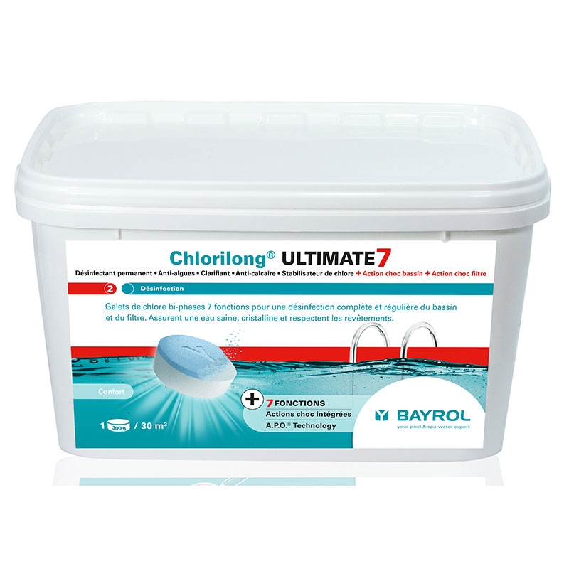 Chlore multiaction HTH Maxitab Action 6 spécial Liner - Galets bi