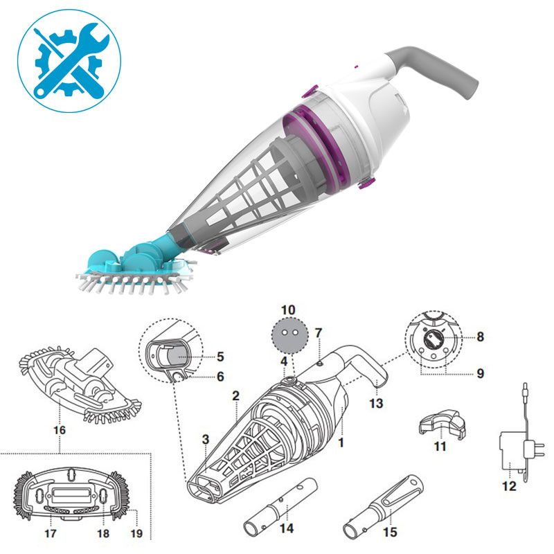 Pièces détachées pour aspirateur Telsa 50 Kokido EV50