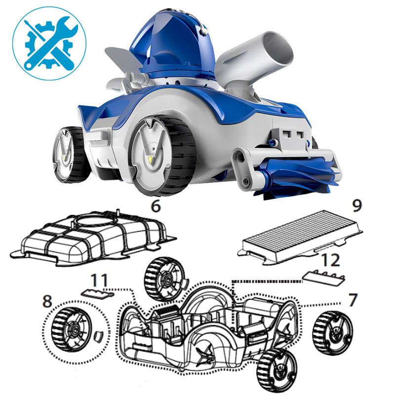 Pièces détachées pour robot Super Manga S Kokido RC35