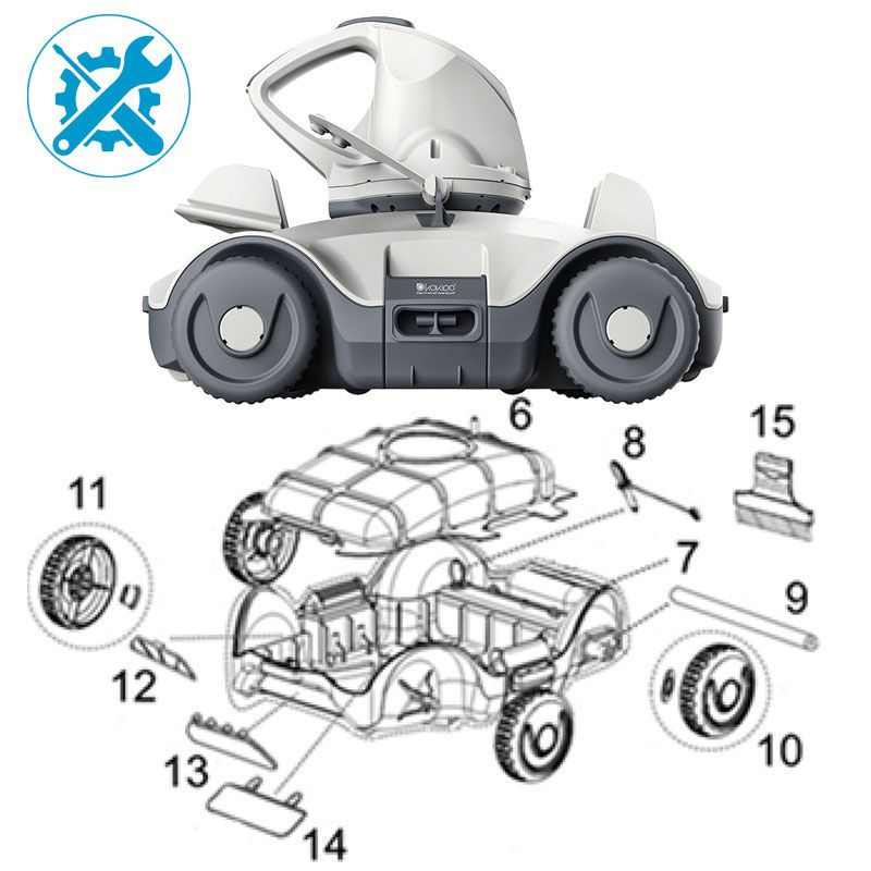 Pièces détachées pour robot Manga X Kokido RC25