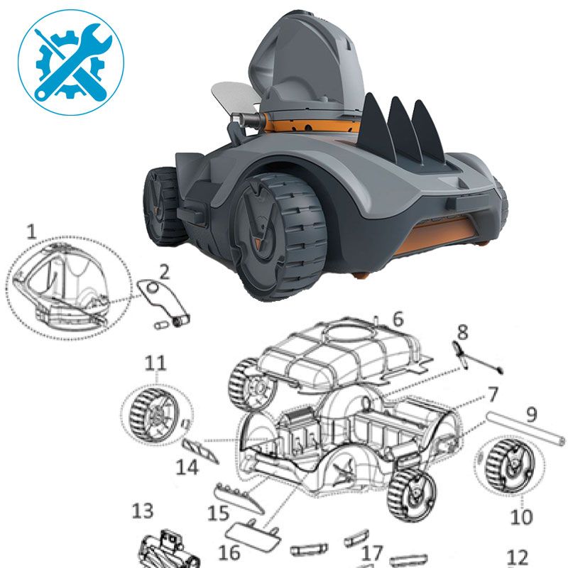 Pièces détachées pour robot Vektro Auto Kokido RC32