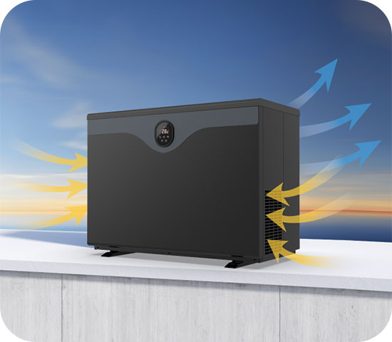 Technologie Inverpad pompe à chaleur Aston Prestige