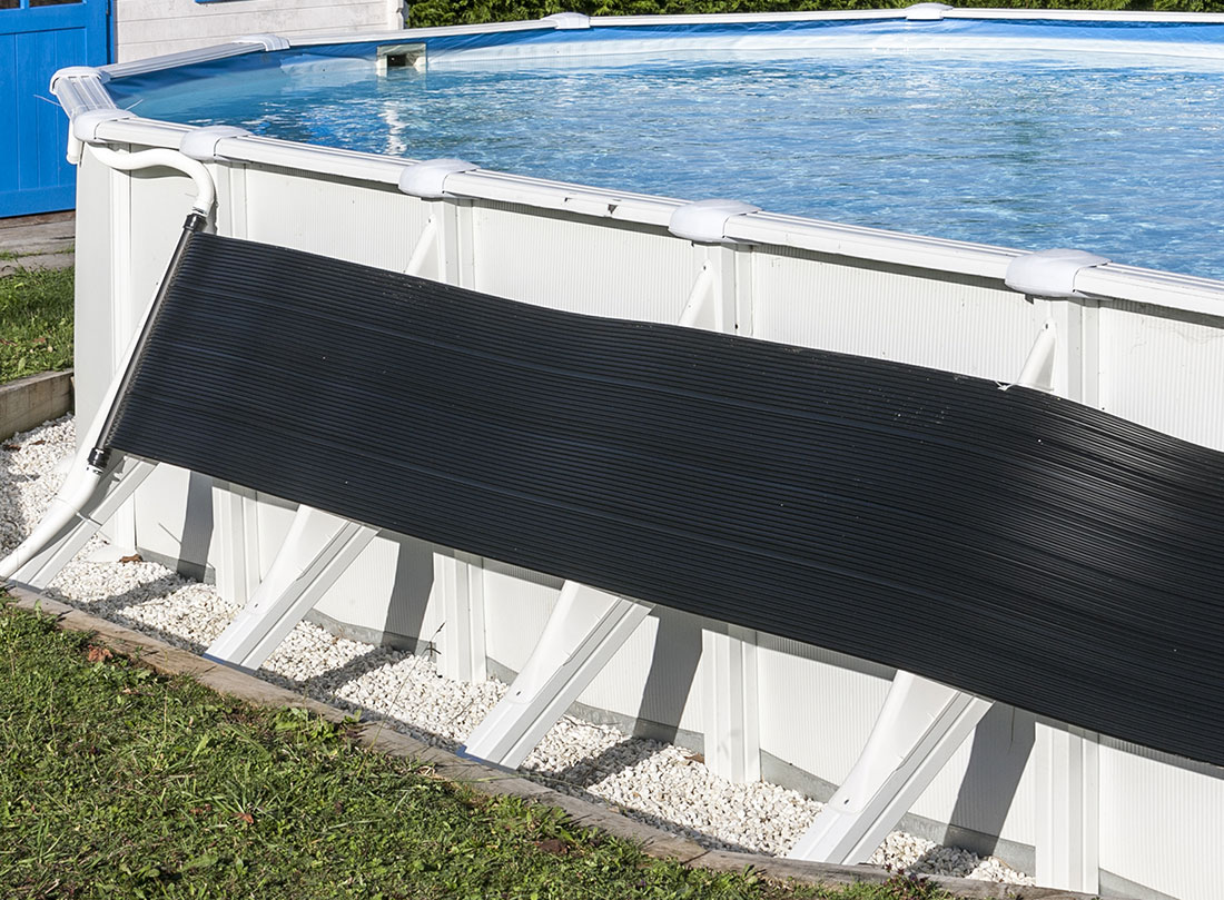 Chauffage solaire pour piscine panneau incurvé 46x72,5 cm