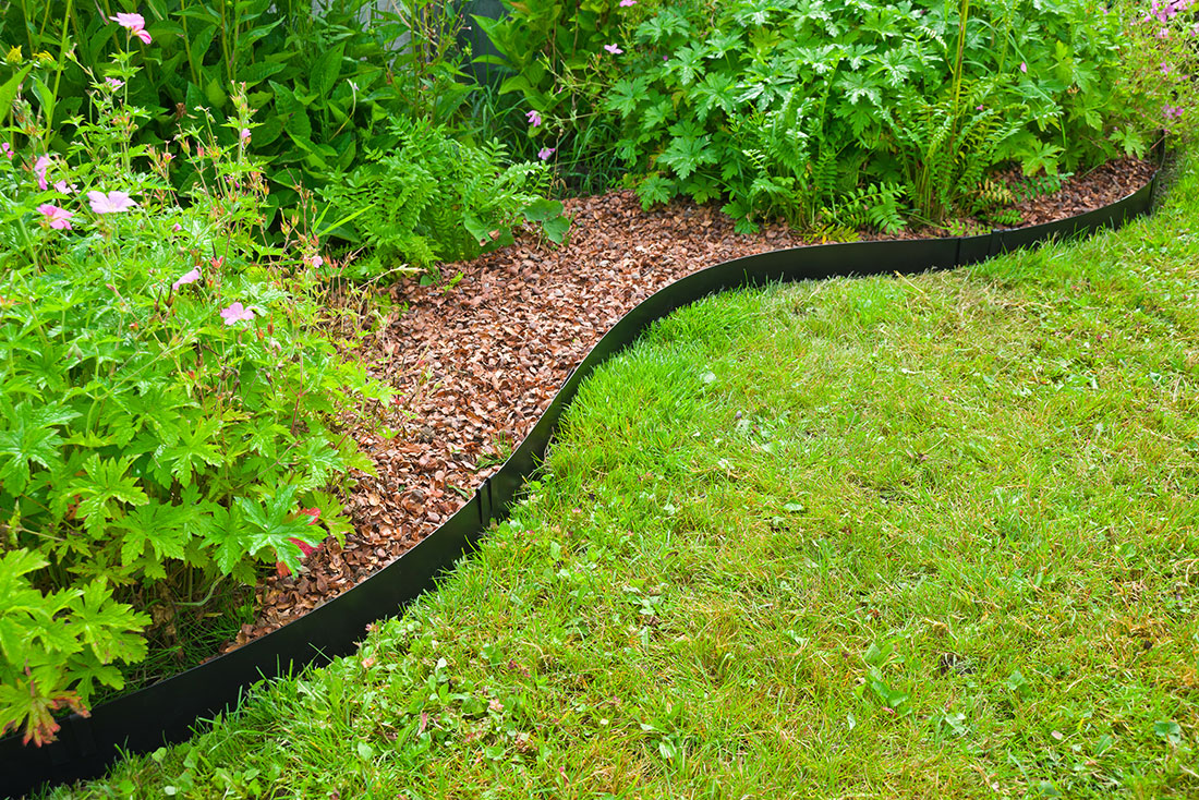 Bordure de jardin en acier galvanisé Nature