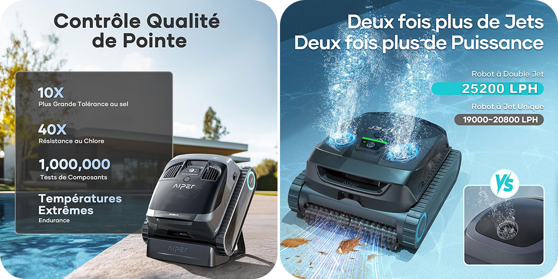 Robot piscine sasn fil Aiper Scuba X1 Pro