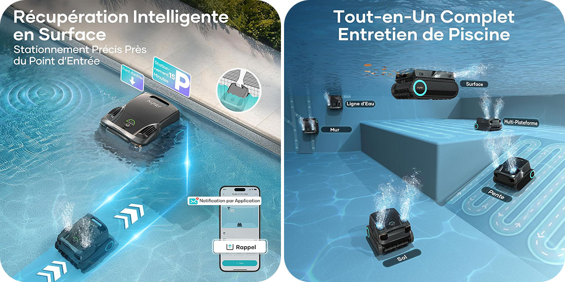 Aiper Scuba X1 Pro Max robot piscine hautes performances